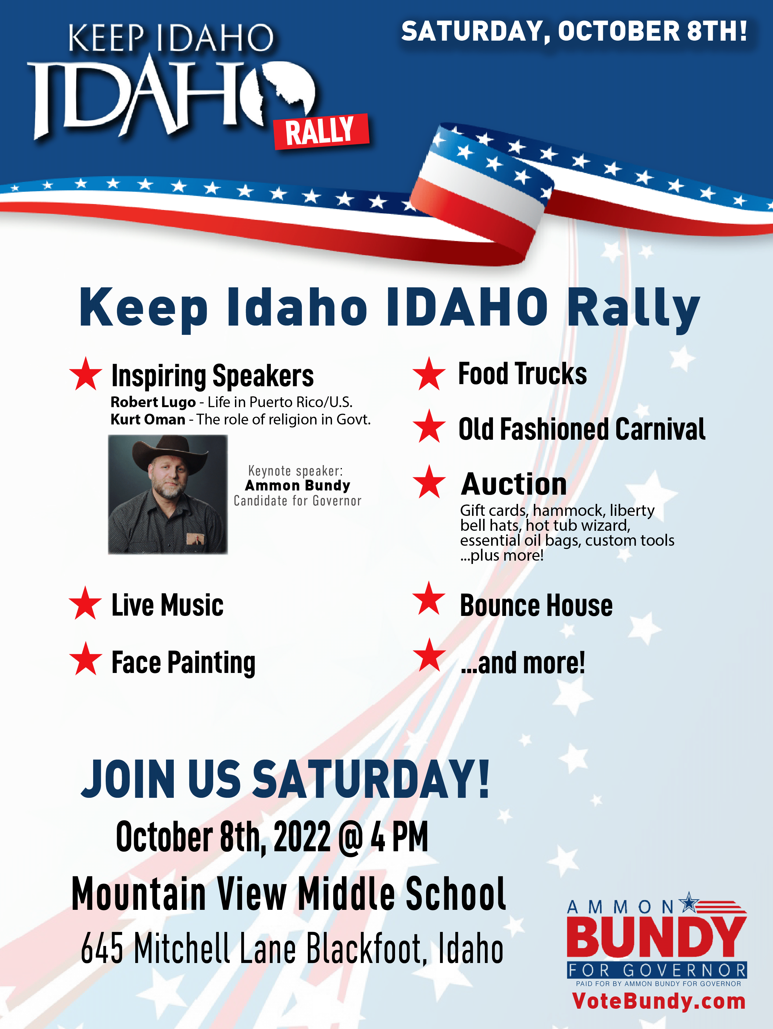 Blackfoot, Idaho - Keep Idaho IDAHO Rally
